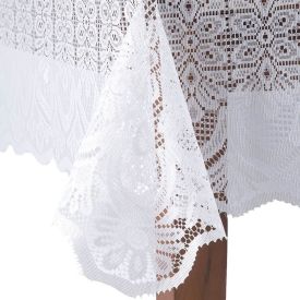 Toalha De Mesa Arabesco 1,60M X 1,60M Havan Casa - Branco