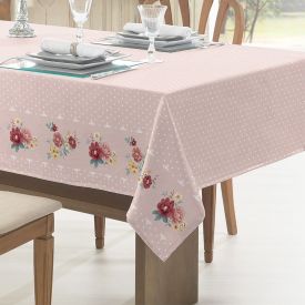Toalha De Mesa 1,40 X 1,40 M Clean Döhler - Flores Vintage