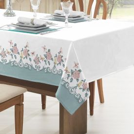 Toalha De Mesa 1,40 X 1,40 M Clean Döhler - Borboletas