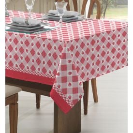 Toalha De Mesa 140X140cm Clean Athenas Döhler 1 Pç - Strawberry