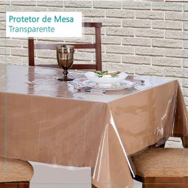 Toalha De Mesa Quadrada Transparente Havan - 1,40x1,40m