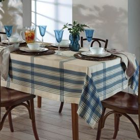 Toalha De Mesa Retangular 1,80X1,80 M Clean Renova Döller - Alana Azul