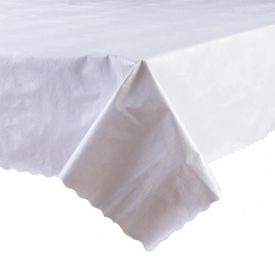 Toalha De Mesa Térmica 1,38X2,10 M Salehtex - Branca Jacquard