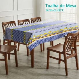 Toalha De Mesa Térmica 1,38X2,10 M Salehtex - Capri Limões
