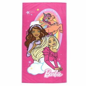 Toalha De Praia Aveludada 70Cmx1,40M Barbie Lepper - BARBIE 2024