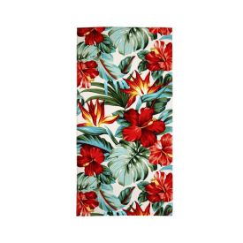 Toalha De Praia Aveludada 100% Algodão Döhler - Hibisco 29