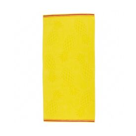 Toalha De Praia Aveludada 100% Algodão Havan - Abacaxi Amarelo