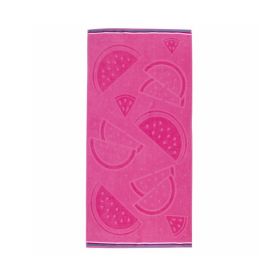 Toalha De Praia Aveludada 100% Algodão Havan - Melancia Rosa