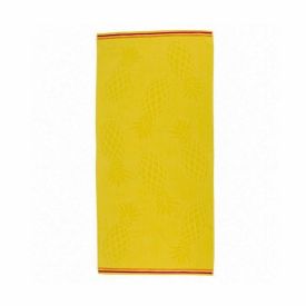 Toalha De Praia Aveludada Havan Casa - Abacaxi Amarelo