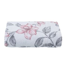Toalha De Rosto 100% Algodão Cancún Havan Casa - Branco Floral