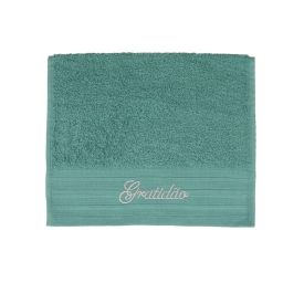 Toalha de Lavabo Bordada Desejos Havan Casa - Verde Gratidão
