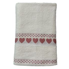 Toalha De Rosto 100% Algodão Jolie Havan Casa - Branco