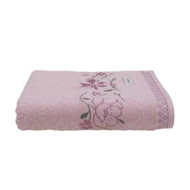 Toalha De Rosto 96% Algodão Yuna Karsten - Rose Claro