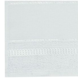 Toalha Lavabo Para Bordar Capricho - Branco