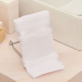 Toalha Lavabo Para Bordar Capricho - Branco