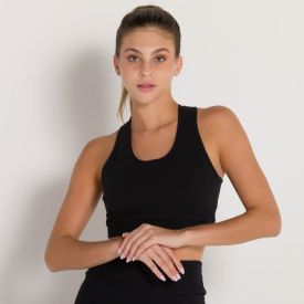 Top Cotton Básico sem Bojo Scream Preto