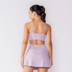 Top Feminino Fitness Alça Fina Scream Lavanda