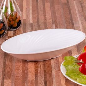 Travessa Oval Napoli 1,3 Litros Solecasa - Branco