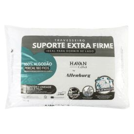 Travesseiro Suporte Extra Firme 180 Fios Percal Havan Casa By Altenburg - Branco