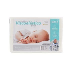 Travesseiro Visco Nasa Baby 30Cm X 40Cm Marcbrayn - Branco