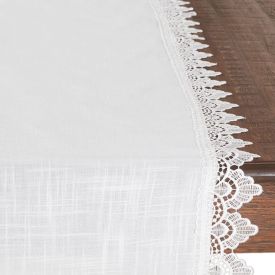 Trilho De Mesa 40X170cm Renda Guipir Finecasa - Paris