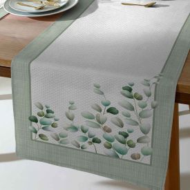 Trilho De Mesa 45 X 1,20 M Clean Renova Döhler - Folhas Verdes