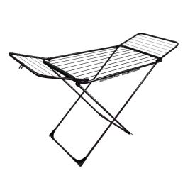 Varal De Chão Com Abas E Rodinhas Pegasús Secalux - Preto 