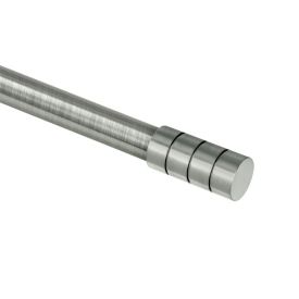 Varão Extensivo 1,20 a 2,10m Cilindro Evolux - Cromado
