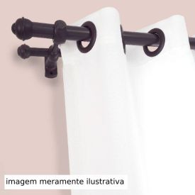 Varão De Cortina Grosso Duplo 2,50 M Fosco Havan - Imbuia Fosco