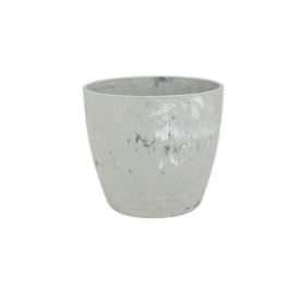 Vaso Cachepô Diamond 15Cm Branco Forth Jardim - 497-6