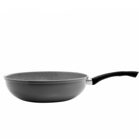 Wok De Indução Alumínio Revestida Cerâmica Granilite Lyor 3,6 L - Cinza