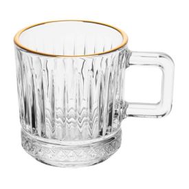 Xícara De Café Deli Diamond Com Filete Dourado Lyor - 90ml