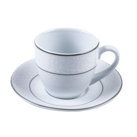 Xícara De Chá Com Pires De Porcelana Charlotte Schmidt - 230 ml