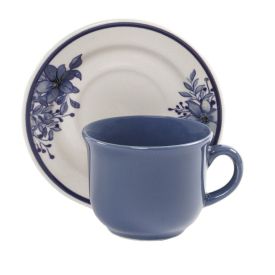 Xícara De Chá Com Pires Donna Maite 200Ml - Ceramica