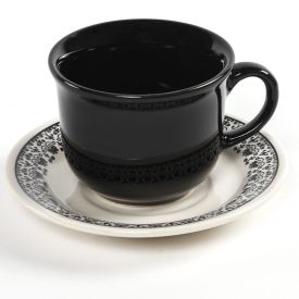 Xícara De Chá Com Pires Donna Renda 200Ml - Ceramica