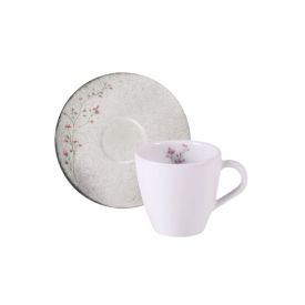 Xícara De Chá Com Pires Floralis Tramontina - 200ml