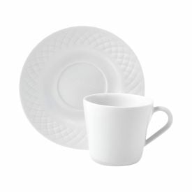 Xícara de Chá com Pires Ingrid Tramontina 185Ml - Porcelana