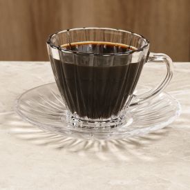 Xícara De Chá Com Pires Radial Lyor 180Ml - Vidro