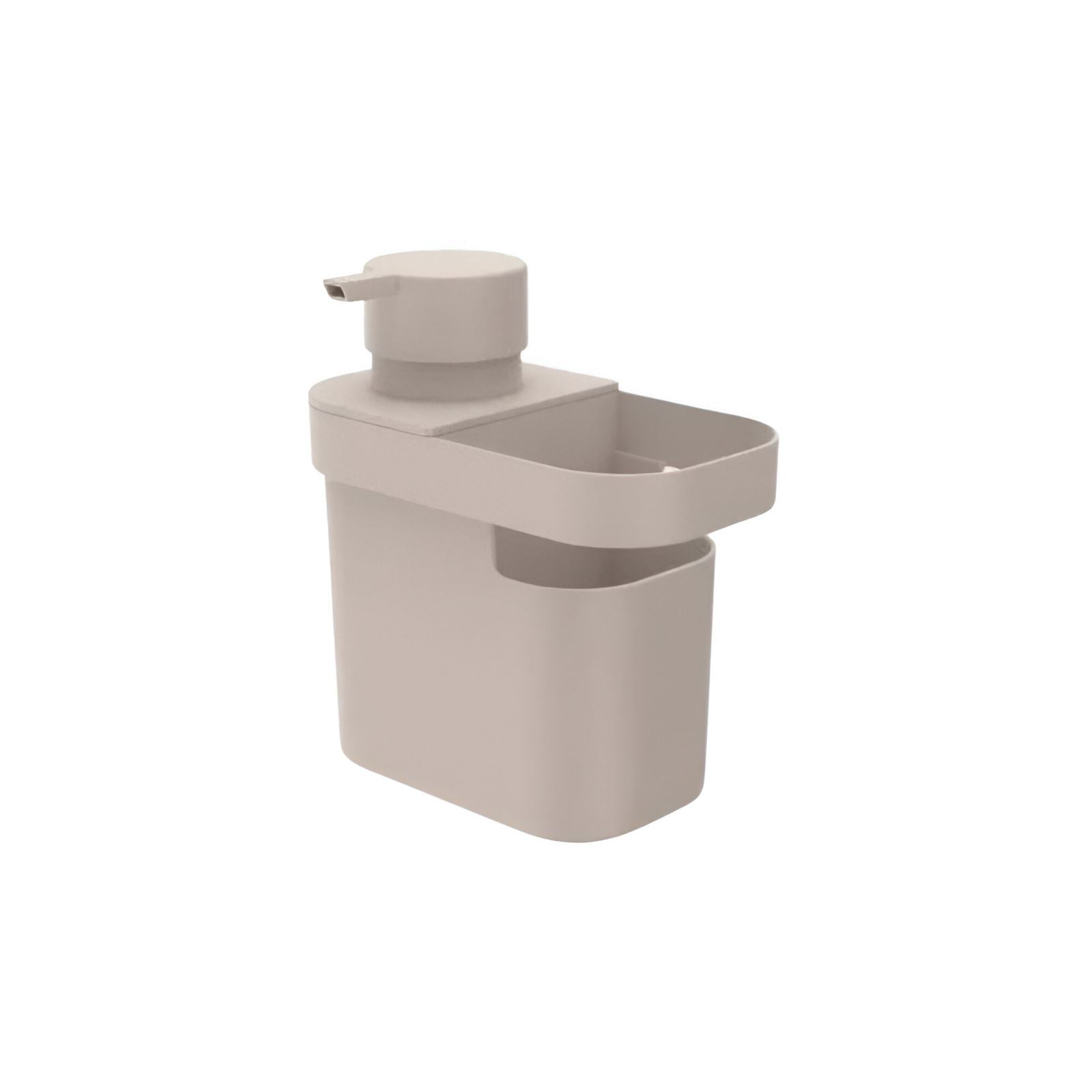 Dispenser Para Detergente Com Organizador De Pia Trium Ou 650Ml - Bege
