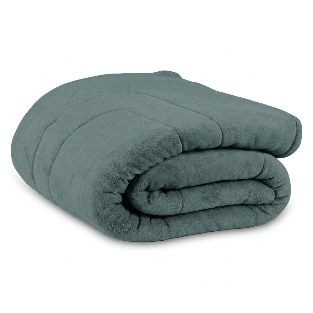 Edredom Provence Liso Solteiro 1,60M X 2,20 m - Verde