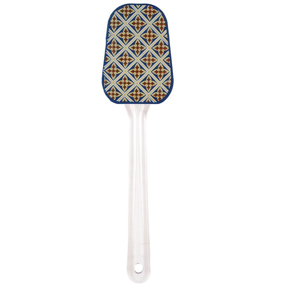 Espátula De Silicone Estampada Havan Casa 25Cm - Azul Losango