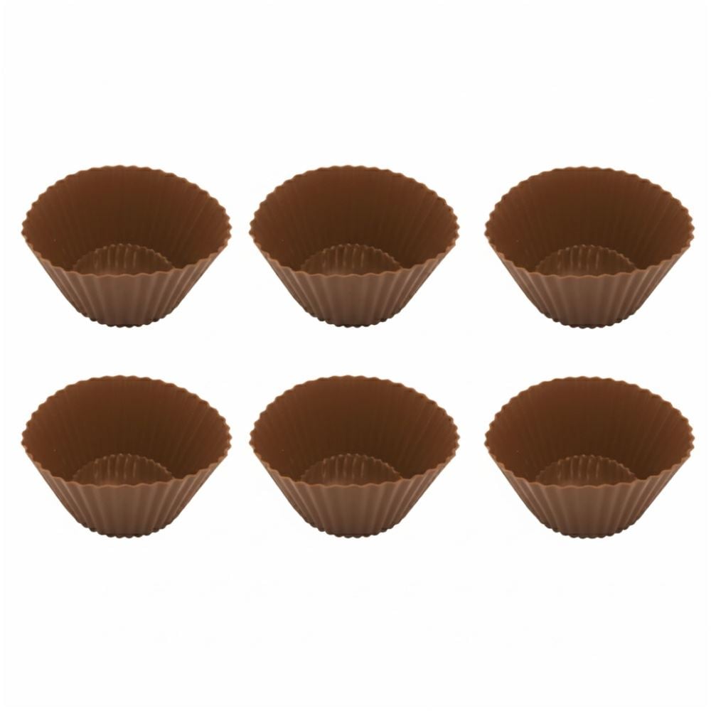 Forma de Cupcake 6 Peças Basic Havan Casa - Caramelo