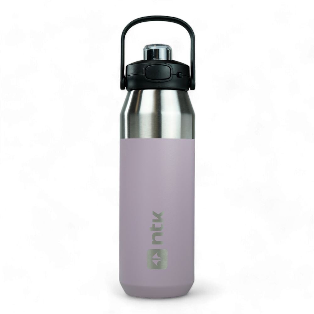 Garrafa Térmica Isomax 1 Litro Aço Inoxidável Nautika - Roxo Prata