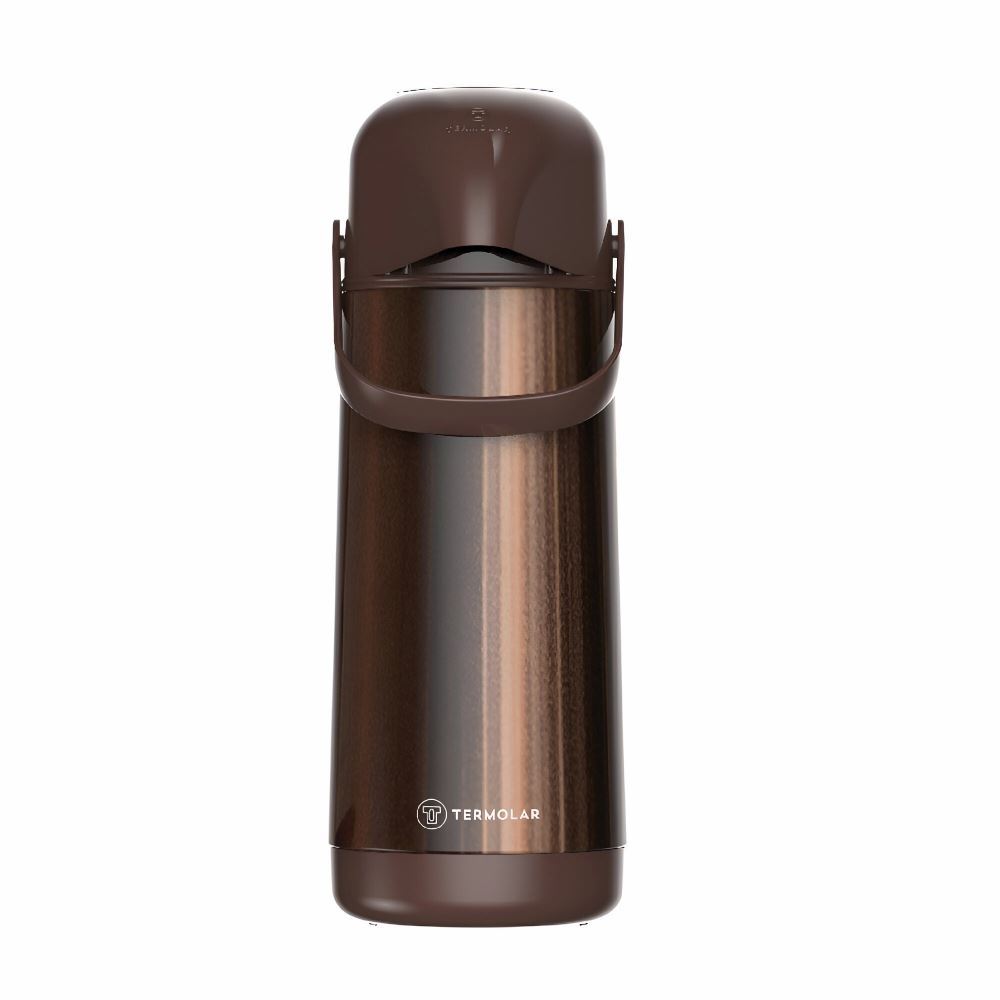 Garrafa Térmica Lumina Termolar 1 Litro - Marrom Café