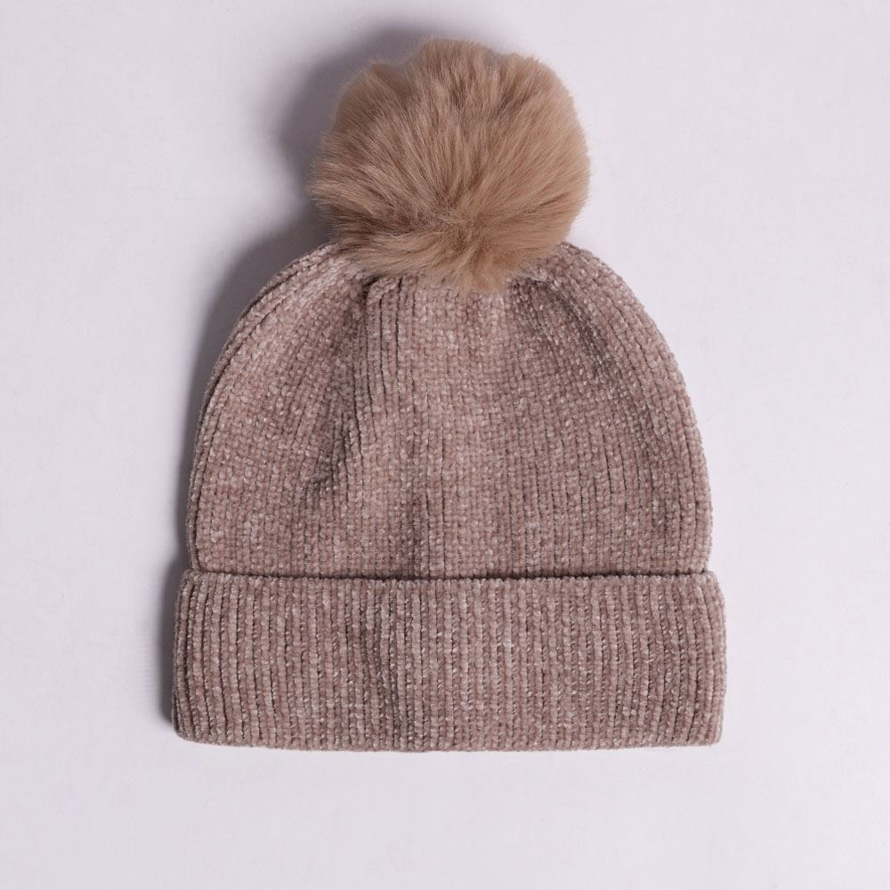 Gorro Feminino Em Tricot Boby Blues Bege
