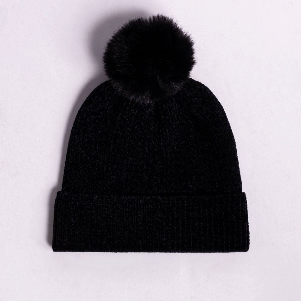 Gorro Feminino Em Tricot Boby Blues Preto