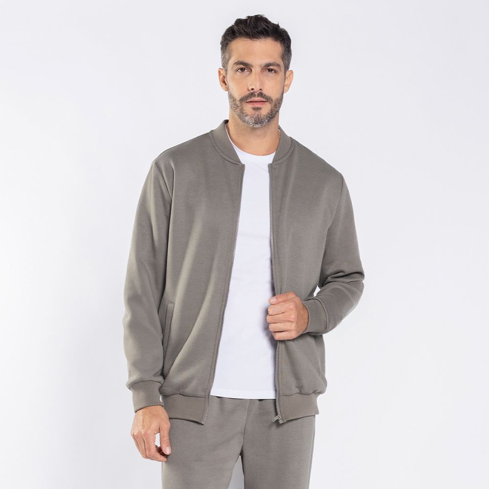 Jaqueta Masculina De Moletom Marc Alain Manjericao