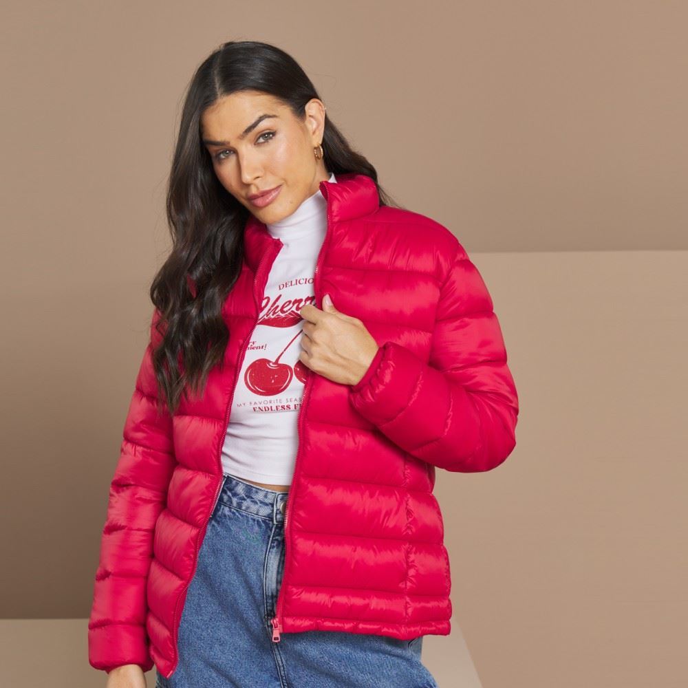 Jaqueta Puffer Feminina Aspen Patrícia Foster Merlot