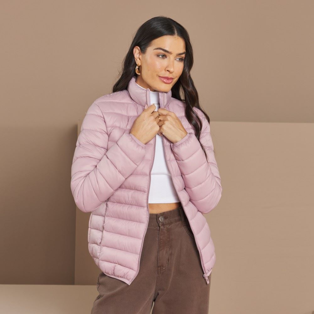 Jaqueta Puffer Feminina Aspen Patrícia Foster Ametista