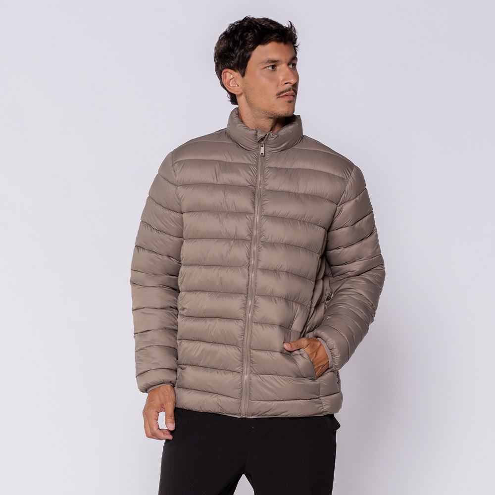 Jaqueta Puffer Masculina Aspen Marc Alain Castor